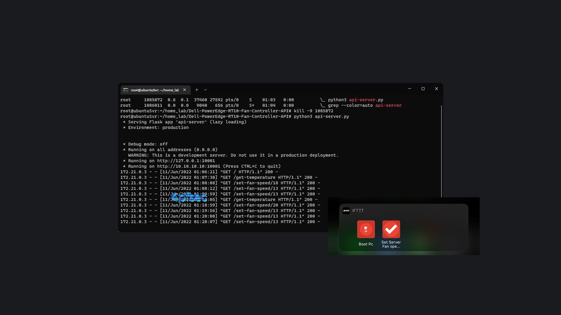 How I Control My Dell PowerEdge R710's Fans Remotely with an API